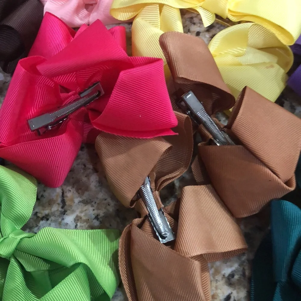 Colorful Kids Hair Bow Set 20